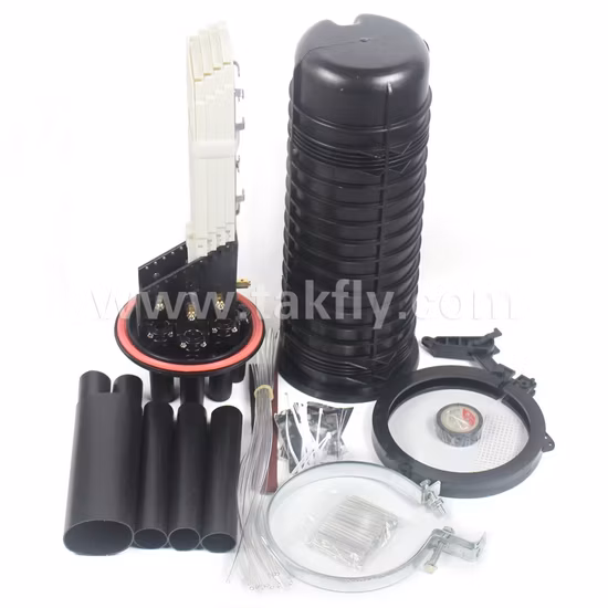 6 Ports Vertical Dome Type Fiber Optic Splice Closure