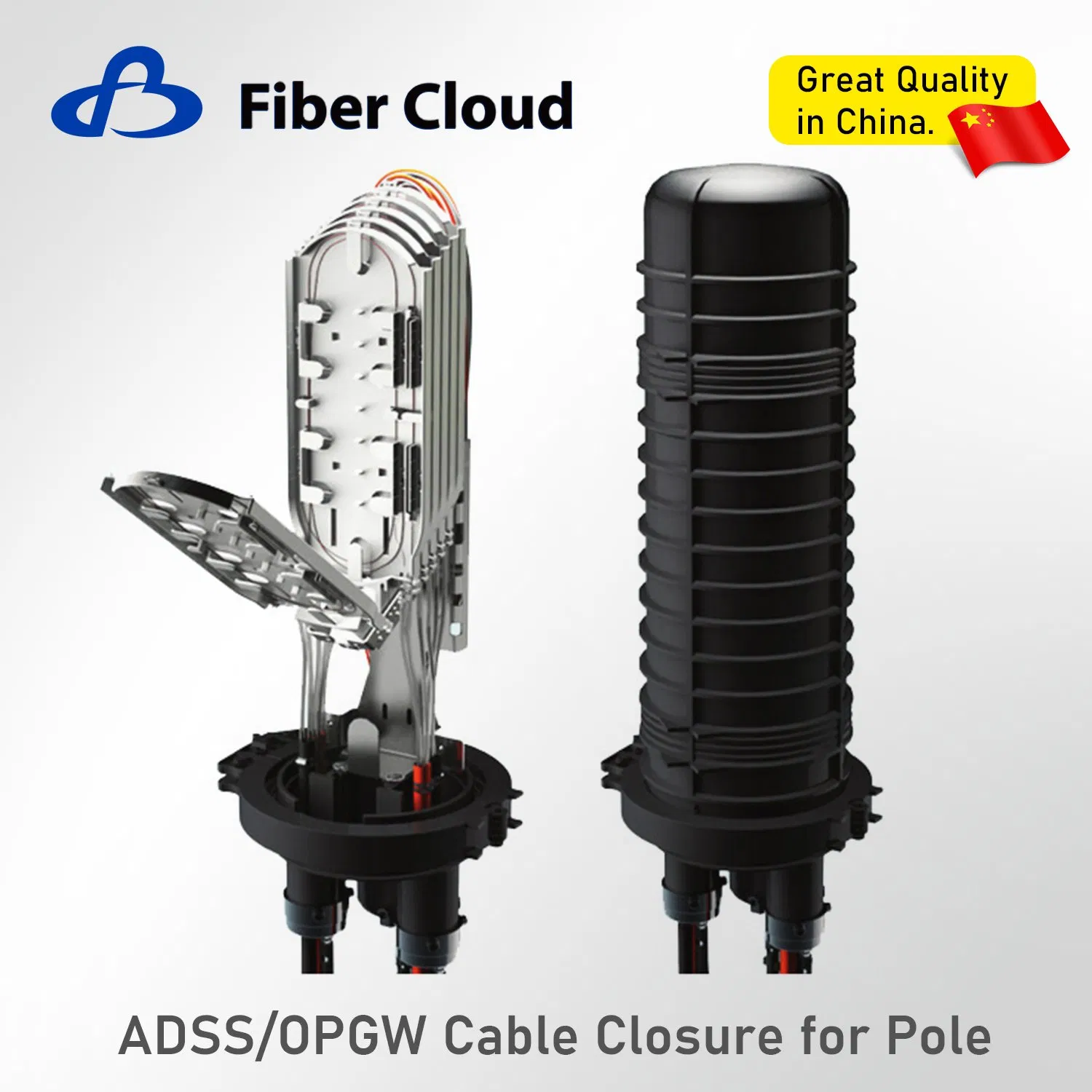 Fiber Closure Factory Vertical Type Dome Type Fiber Optical Splice Closure